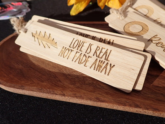 Engraved bookmarks