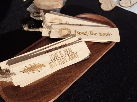 Engraved bookmarks