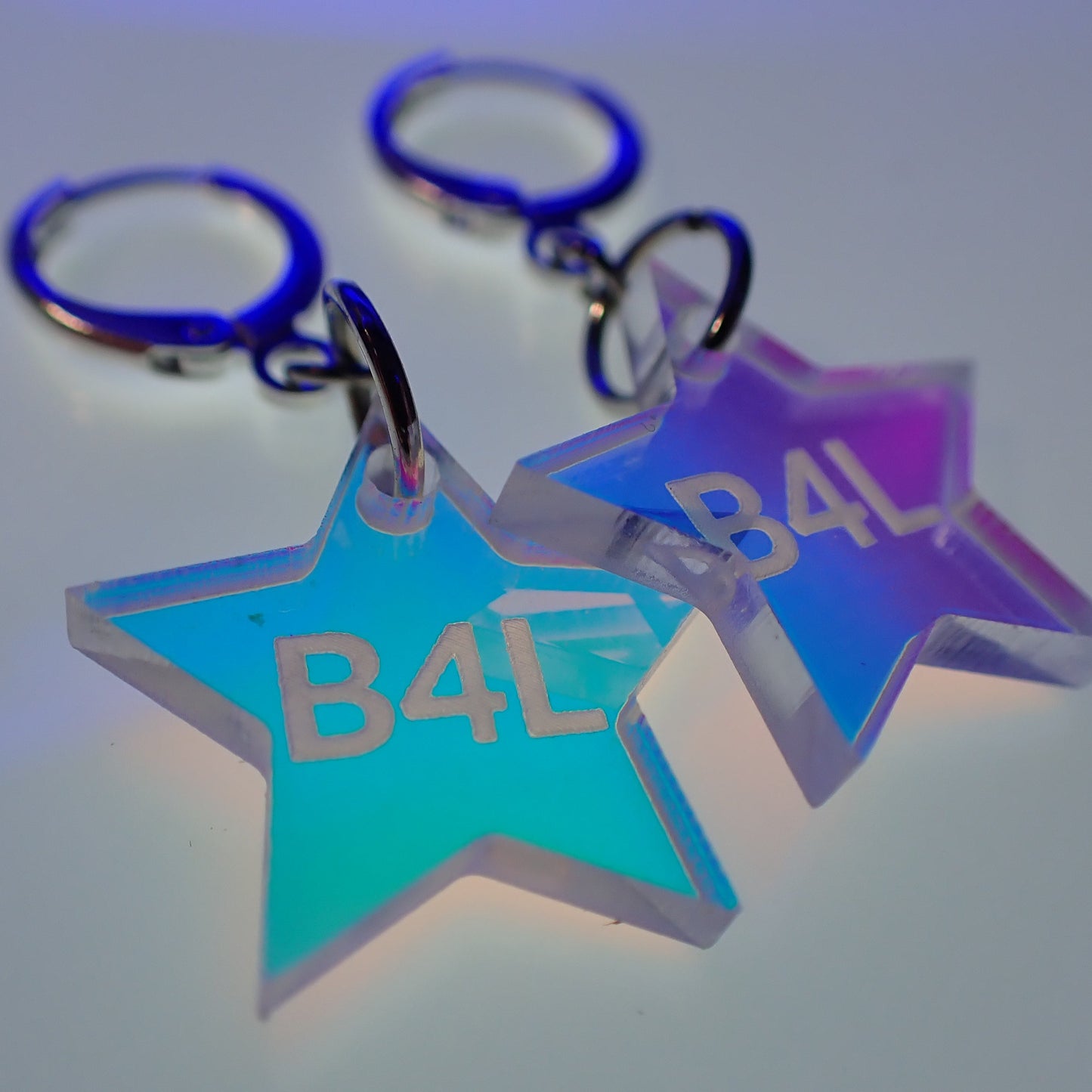Disco Biscuits Iridescent Charm Earrings