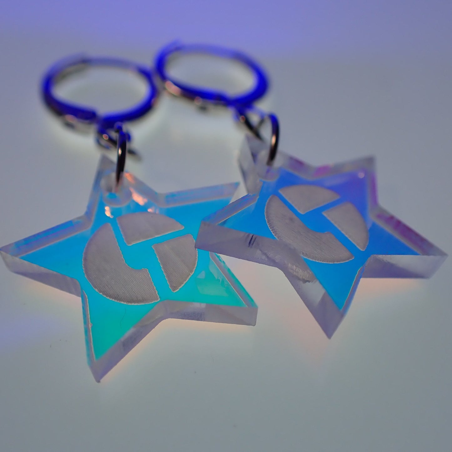 Disco Biscuits Iridescent Charm Earrings