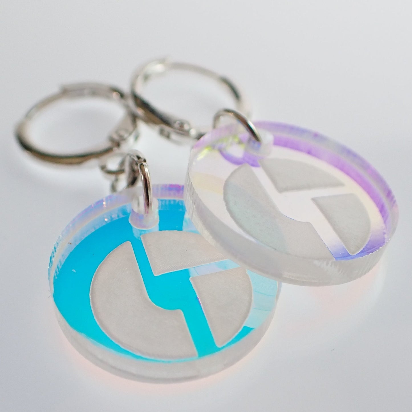 Disco Biscuits Iridescent Charm Earrings