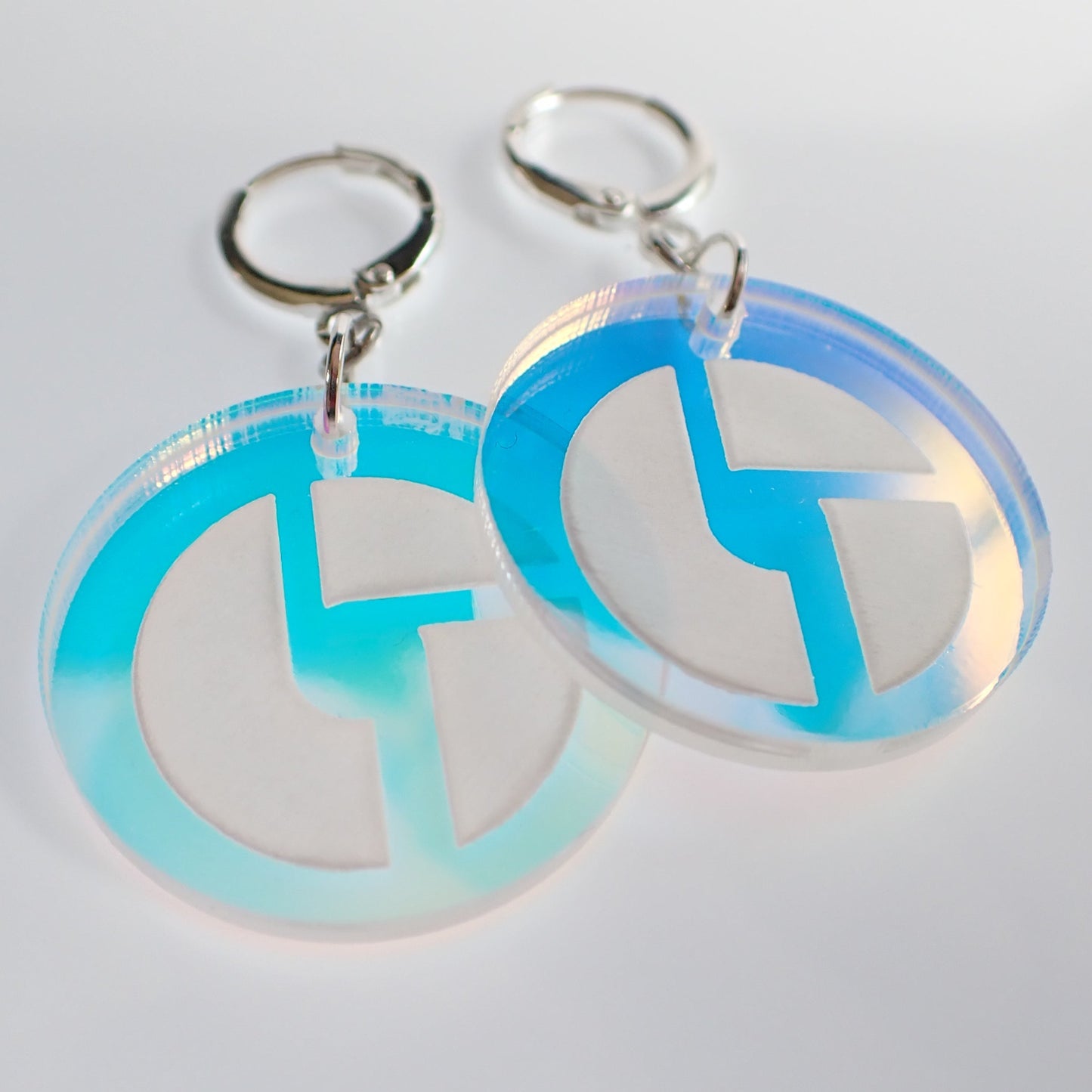 Disco Biscuits Iridescent Charm Earrings