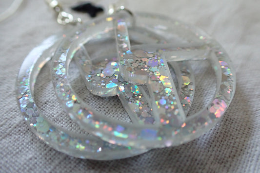 Disco Biscuits Earrings - Holographic Glitter