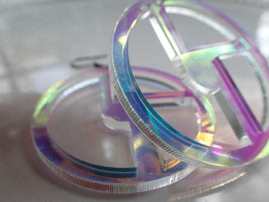 Disco Biscuits Earrings - Iridescent