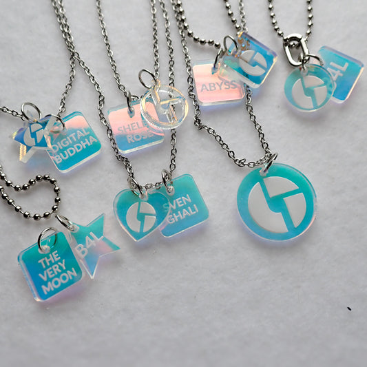 Disco Biscuits Charm Necklace (customizable)